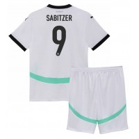 Camiseta Austria Marcel Sabitzer #9 Segunda Equipación Replica Eurocopa 2024 para niños mangas cortas (+ Pantalones cortos)